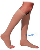 Natural Rubber Knee High / Calf Stockings by Sigvaris (Unisex)